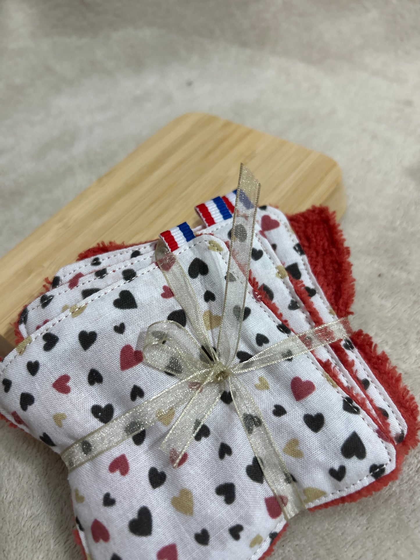Lingettes lavables - lot x4