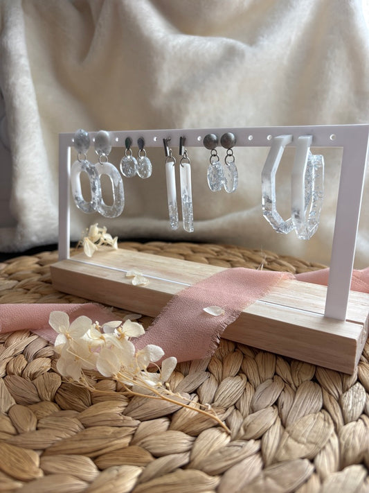 Boucles d'oreilles - 🩶 Collection Éclat Argenté 🩶