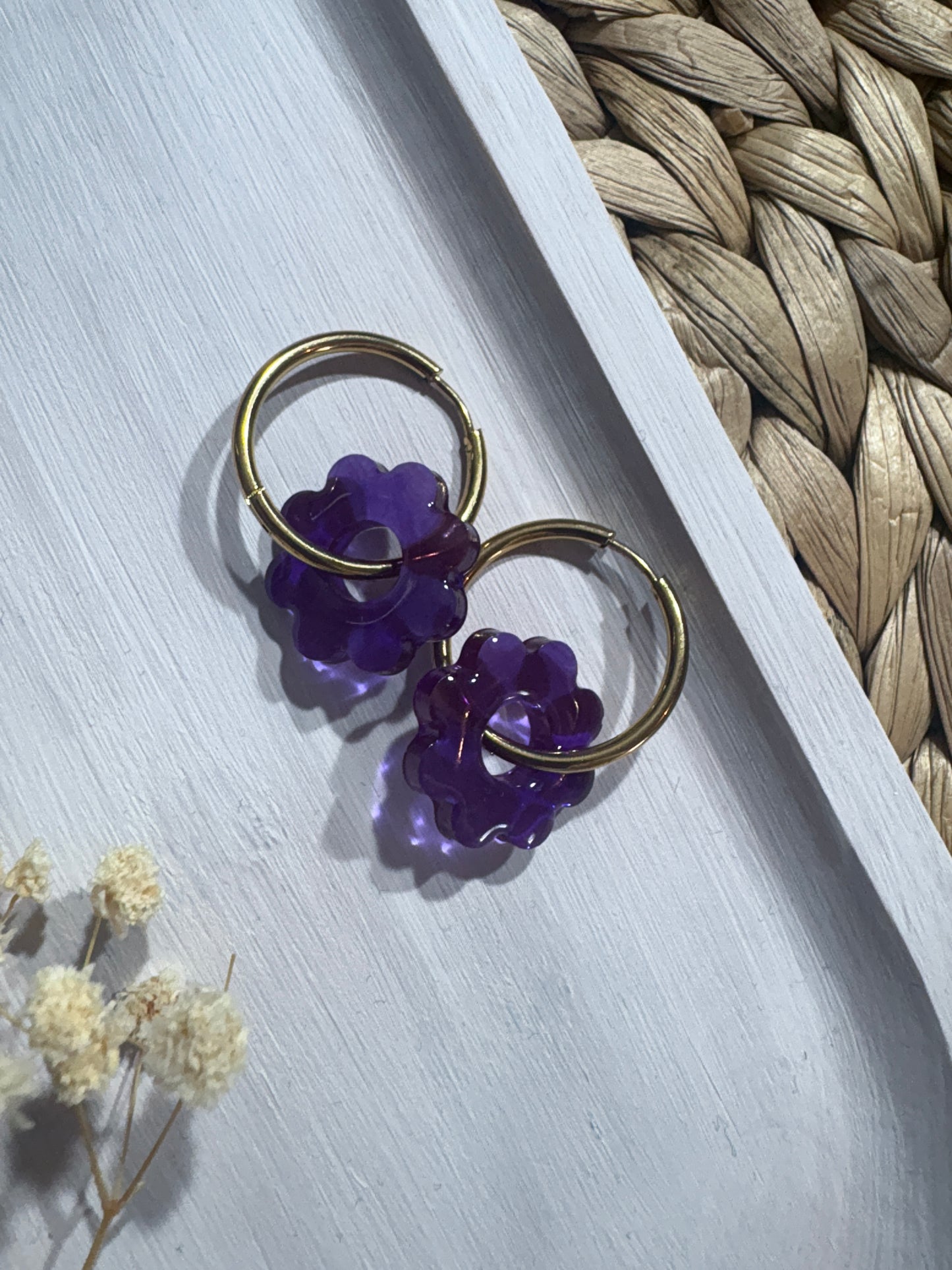 Les Pampilles 🌸 - boucles d’oreilles - fait main