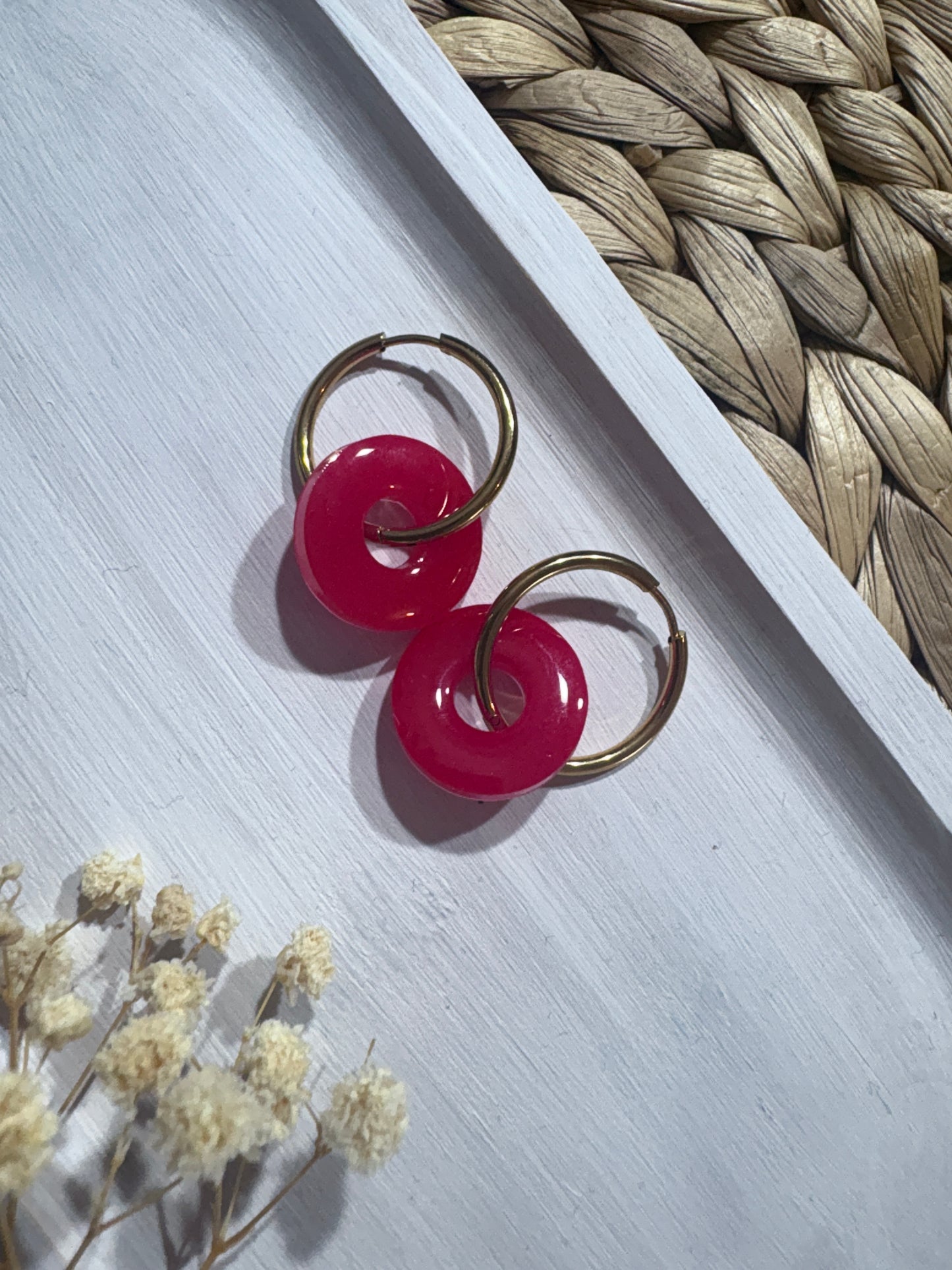 Les Pampilles 🌸 - boucles d’oreilles - fait main