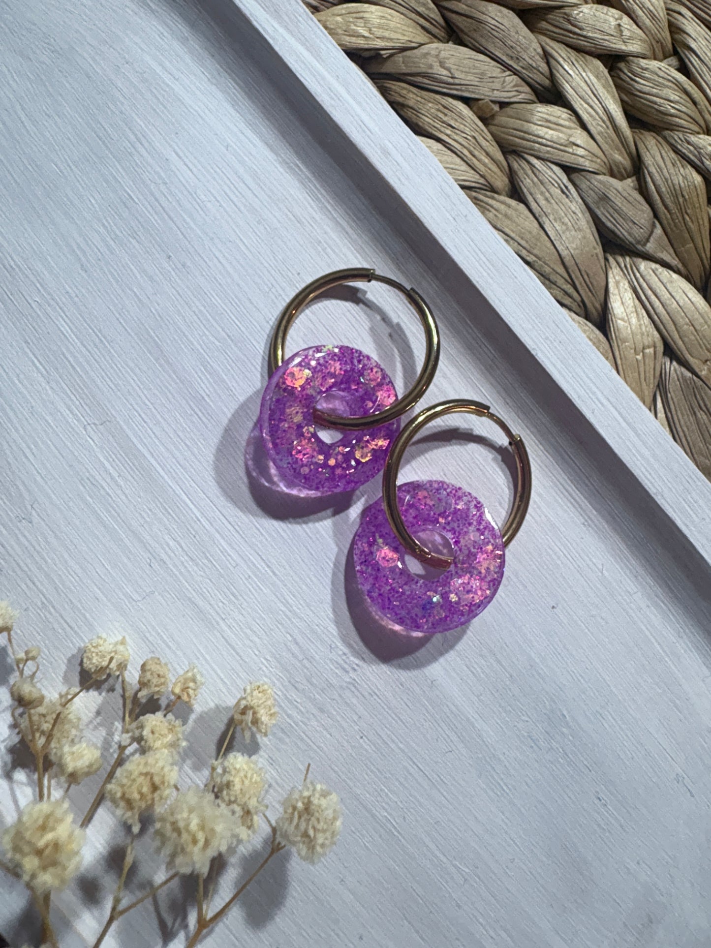Les Pampilles 🌸 - boucles d’oreilles - fait main