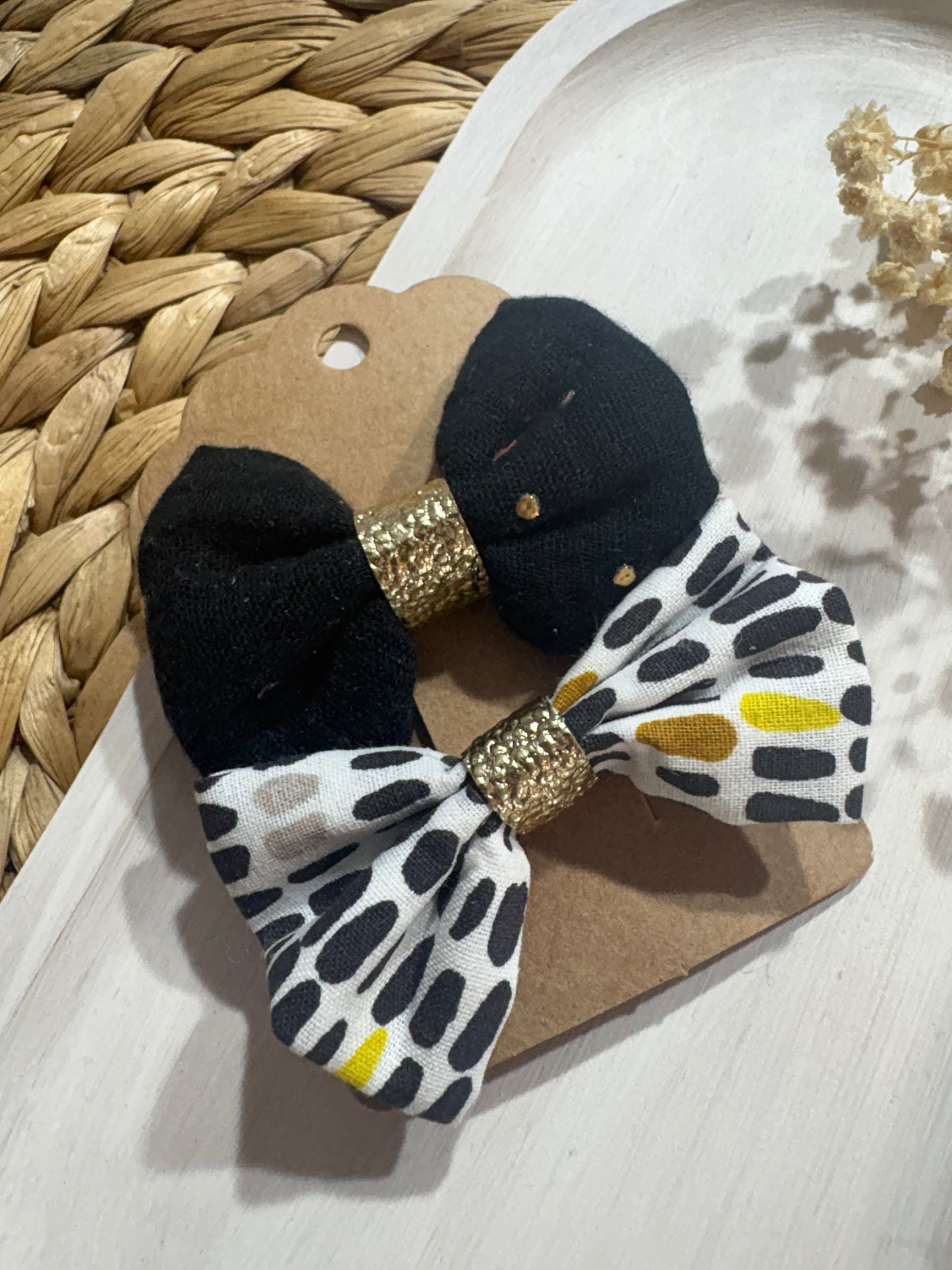 Barrettes cheveux tissus - Fait main