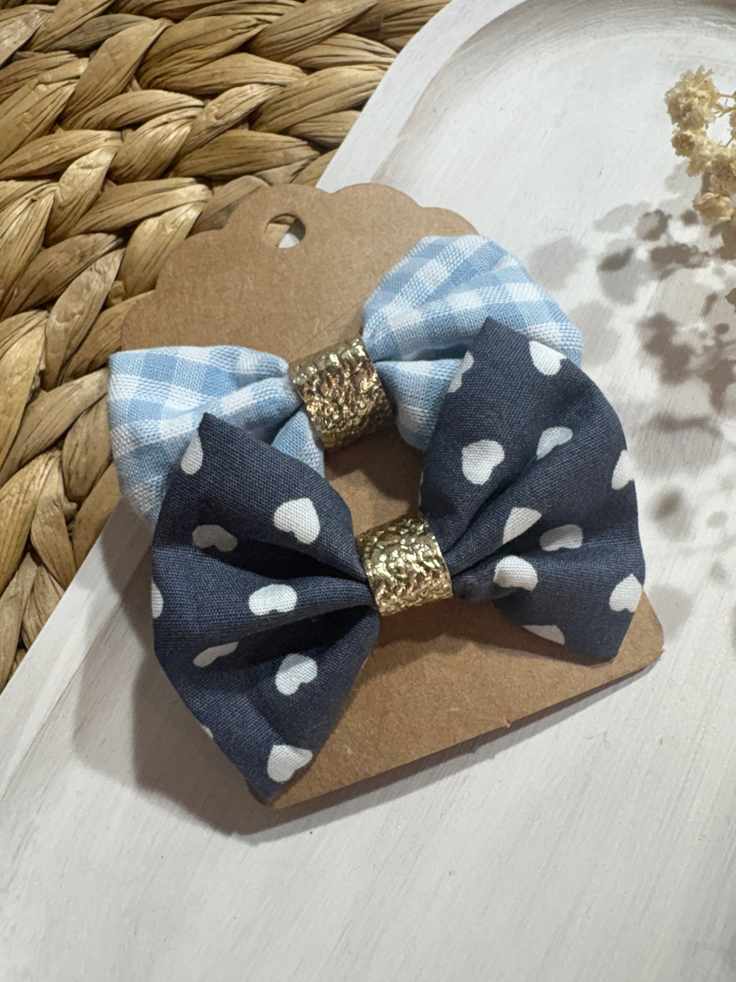 Barrettes cheveux tissus - Fait main