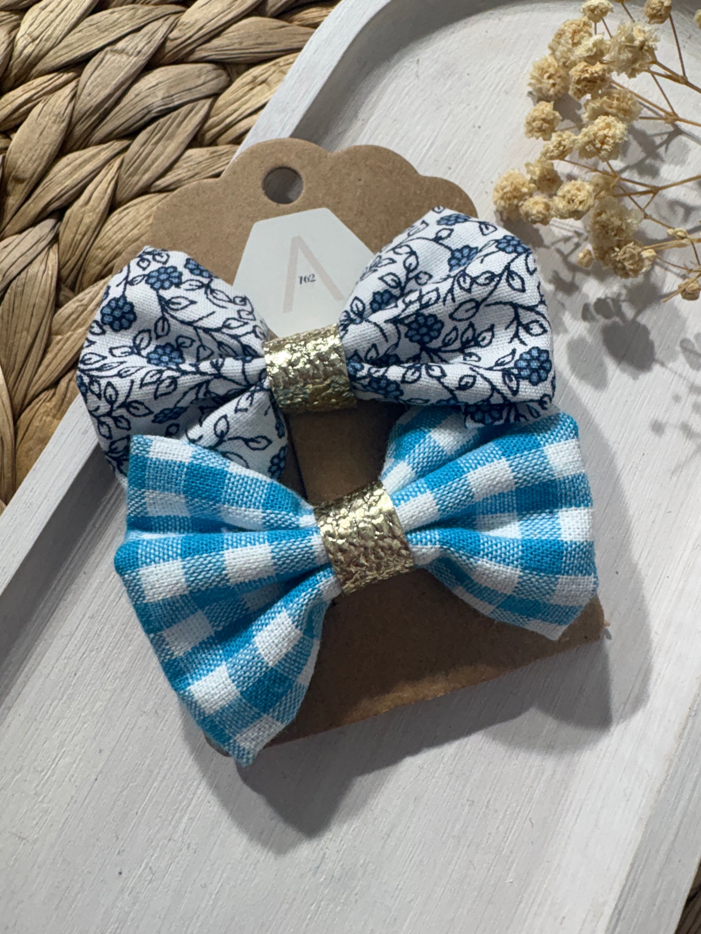 Barrettes cheveux tissus - Fait main