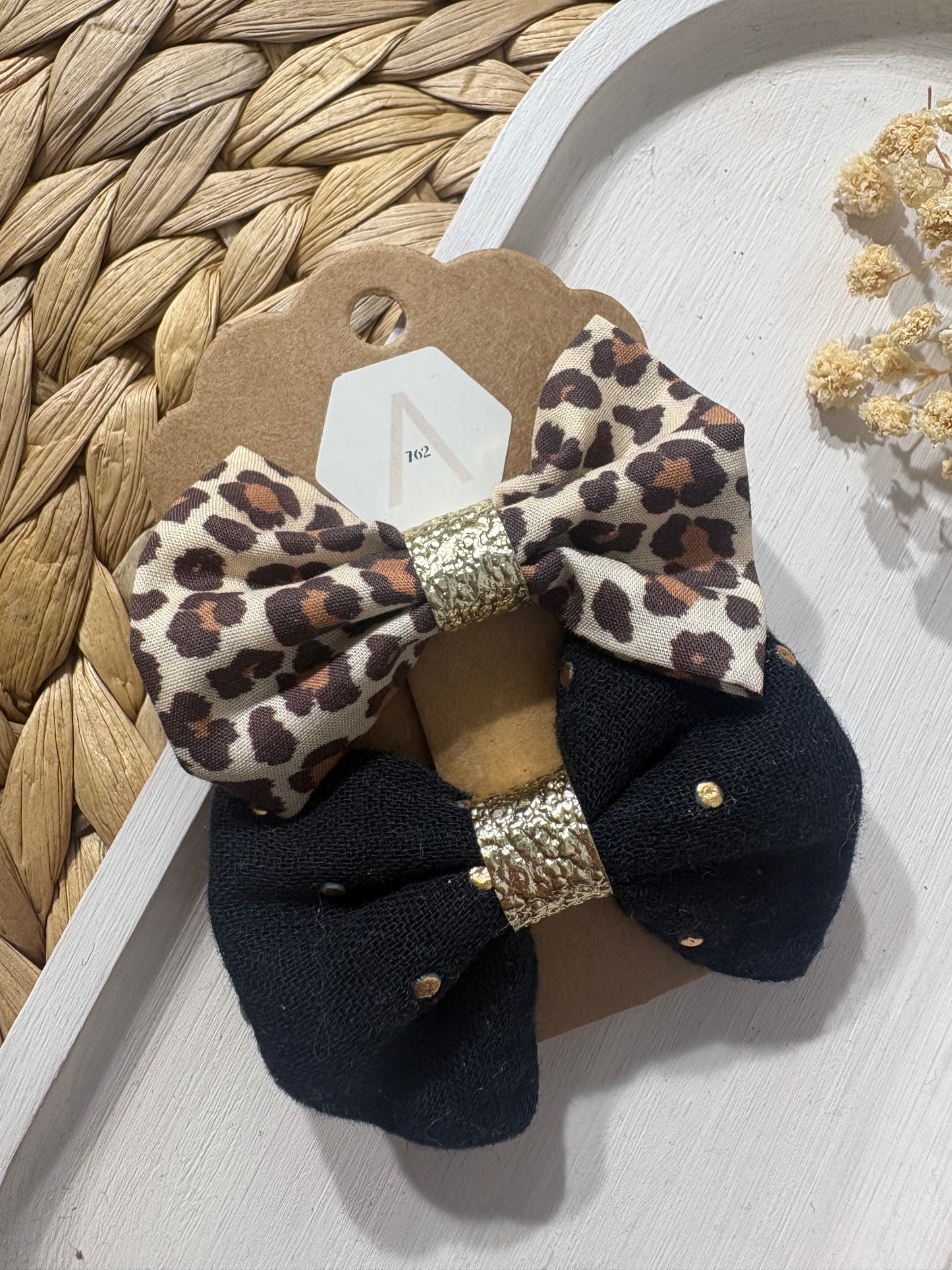 Barrettes cheveux tissus - Fait main