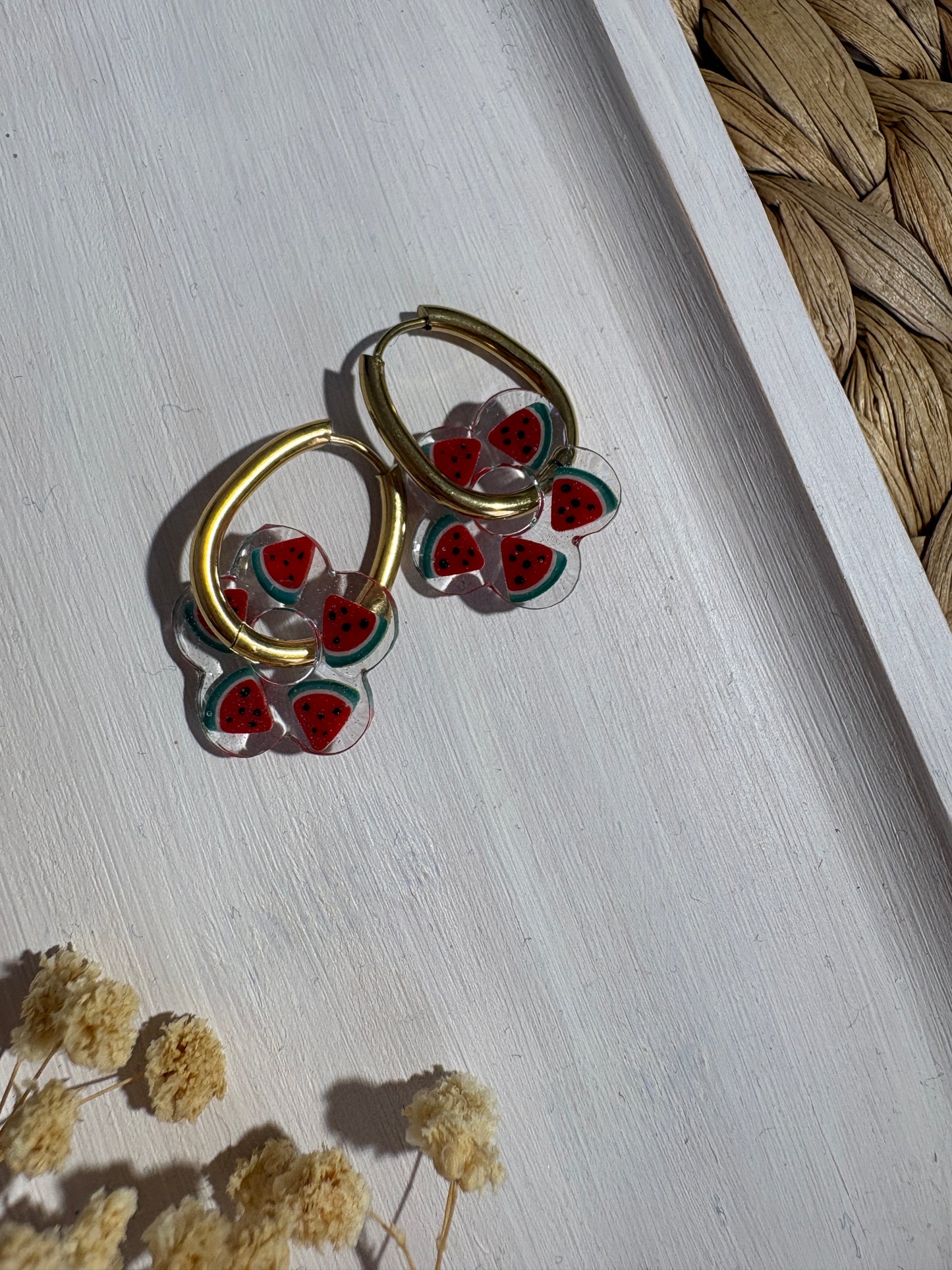 Les Pampilles 🌸 - boucles d’oreilles - fait main
